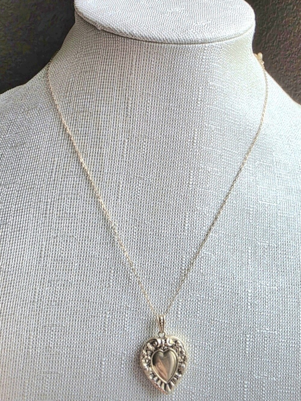 Exquisite Heirloom 14K Gold Overlay Krementz Chain & Ornate Victorian Repoussé H